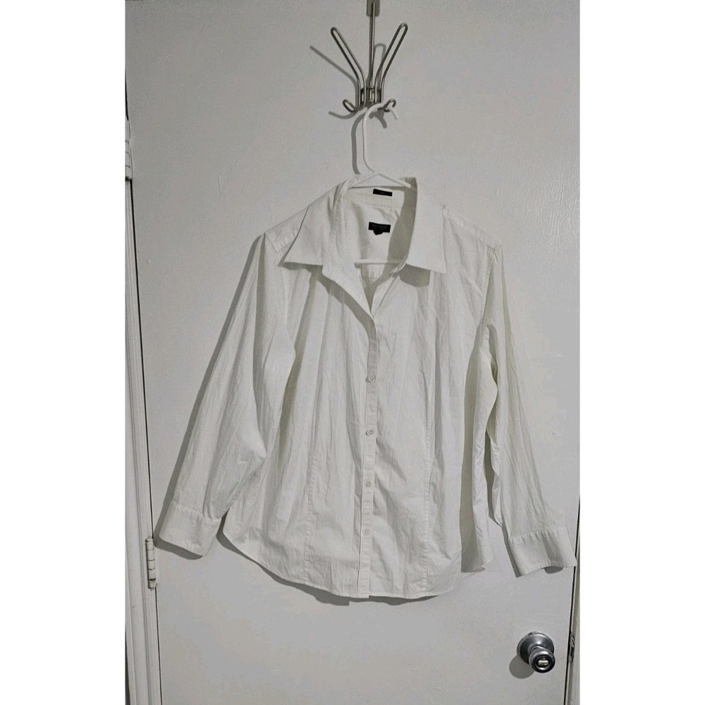 Talbots Stretch Women's Long Sleeve Button Down Shirt Blouse 20WP Minimalist